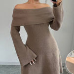 SheIn Off The Shoulder Sweater dress Photo 0