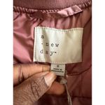 A New Day Women's Bomber Jacket - Dusty Rose, Berry Pink Mauve Quilted Size S Photo 7