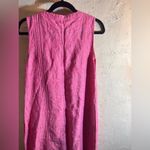 Sigrid Olsen  100% Linen Pink Sleeveless Dress w pockets summer business casual Photo 8