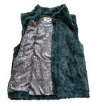 Sanctuary Surplus Vest Coat Green Teal Faux Fur Soft Teddy Jacket Size Medium Photo 11