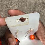 Orange Beaded Necklace & Earring Set Photo 8