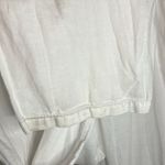 Max Studio  Specialty Linen White Wide Leg High Rise Pant Pocket Beach Flowy Vaca Photo 8