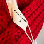 Commense Ribbed Textured Sleeveless Cardigan Button Front Size Small Red NWT Photo 2