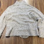 Woolrich  Silk Lambs Cable Knit Sweater Women's M Cream Brown Wood Floral Buttons Photo 6
