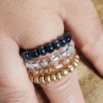 Seed Bead Flexible Ring Set Photo 1