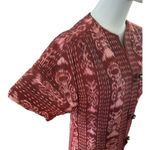 OOAK Quilted Patterened top jacket Short sleeves button front round neck medium Photo 2