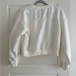 ZARA  Cream Crewneck Sweatshirt Size Small Photo 2