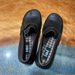 VTG LEI Y2K brown chunky platform loafers buckles size 11 Photo 1