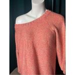 H&M Pink Multi Color Crewneck 3/4 Sleeve Long Tunic Acrylic Sweater Size Small Photo 2