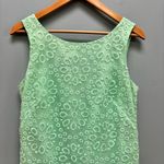Oleg Cassini Sleeveless Embroidered Shift Cocktail Dress in Green 10 Photo 1