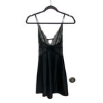 Victoria's Secret Victoria’s Secret SZ M black silky lace Lingerie slip Photo 2