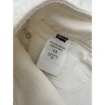 Levi's Size 13 Logo White Short Stretch Denim Shorts 5-Pocket Belt Loop Photo 4