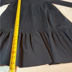 Banana Republic Black Long Sleeve Ruffle Hem Dress size 4 Photo 6