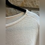 Quince  Brushed Short Sleeve Lounge Tee in Heather Oatmeal Cream XS Photo 6