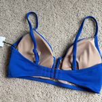 Shade & Shore  Blue Bikini Top Photo 1