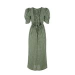 Cider ‎ Check Pattern Open Back Maxi Dress Photo 6