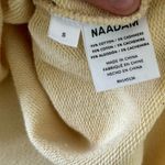 naadam yellow cropped hoodie pullover cashmere blend sweatshirt Photo 3