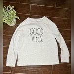 Rae Dunn  “GOOD VIBES" Studio Raglan Sweatshirt sz Large Photo 1