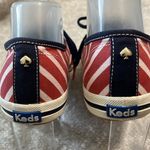 Kate Spade  Keds Lace-up Canvas‎ Sneaker Red White Stripes Size 9 Photo 5