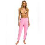 Aviator Nation  Neon Pink 5 stripe sweatpants Photo 11