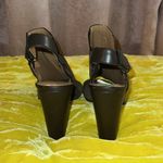 Calvin Klein Size 9.5 Brown Velour Peep Toe Block Heels Photo 5