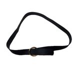 B-low the Belt  Camille Black Vegan Leather Wide Belt Size Large / XL womens Photo 3