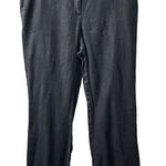 Loft Petite Black Wide-Leg Trousers Versatile Office Wear Pants 12P Photo 0