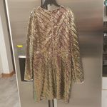 Ted Baker 💕💕 Pipii Sequin Mini Cocktail Dress Light Pink Gold Metallic NWT Photo 12