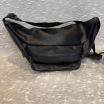 VINTAGE Leather Europac Body Bag‎ Fanny Pack 80s Black Photo 7