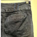 Roz & Ali  women's dark blue bermuda above knee cotton blend shorts size 8 Photo 3