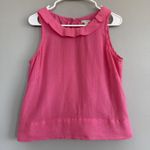 J Crew Women’s Sleeveless Hot Pink Silk Blend Blouse Size 8 Photo 0