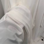 David's Bridal NWT Strapless Chiffon Satin A-Line Corset Wedding Dress Size 16W Photo 12