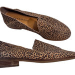 Lucky Brand  Brown Animal Print Leather Loafers Womens 8 Fall Classic Comfort Photo 0