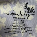 Free People  Intimately Floral Print Thong Bodysuit Lavender Cream M Photo 1