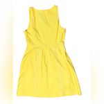 J.Crew  Yellow Pique Sleeveless Lace Fit &‎ Flare Dress 6 Soft Girl Cottagecore Photo 7