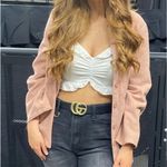 Miss Love Pink Denim Shacket  Photo 1