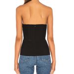 Amanda Uprichard Betty Bustier Top in Black Photo 9