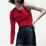 ZARA Asymmetrical Dark Red Bodysuit(Size XXL) Photo 5