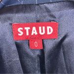 STAUD  Women Tunnel Blazer Navy pinstripe size 0 Photo 1
