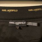 Karl Lagerfeld Womens‎  Paris Black Midi Knee Length Lined Skirt Size 14 Photo 2