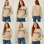Anine Bing Dylan University Logo Sweatshirt Large 100% Cotton F268 Photo 8