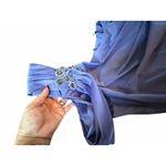 David Meister NWT Blue One Shoulder Jeweled Gown - Size 22 Photo 15