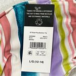 Sandflower NWT Stripe Bandeau Bikini Top Size Large (12 Photo 6