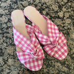 J.Crew Twisted-knot sandals in cotton gingham Photo 1
