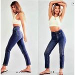 Free People  CRVY Dream State Straight Jeans Flashback Blue 32 Photo 1