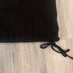 EXPRESS  black top with tie bottom size S Photo 3
