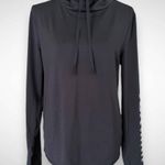 VICTORIA'S SECRET SPORT VSX Women's Long Sleeve Cowl Neck Shirt Small | EUC Black Photo 1