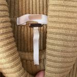 Free People Tan Brown Long Sleeve Sport Stripe Sweater Dress Midi Ribbed size XS Photo 7