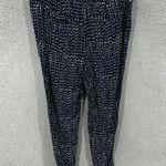Loft womens jogger pants medium blue geometric print pull on stretch lightweight Photo 6