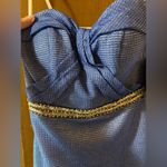 Lucci Lu NWT  Cobalt Blue Sparkly Rhinestone Strapless Bodycon Mini Dress Photo 5